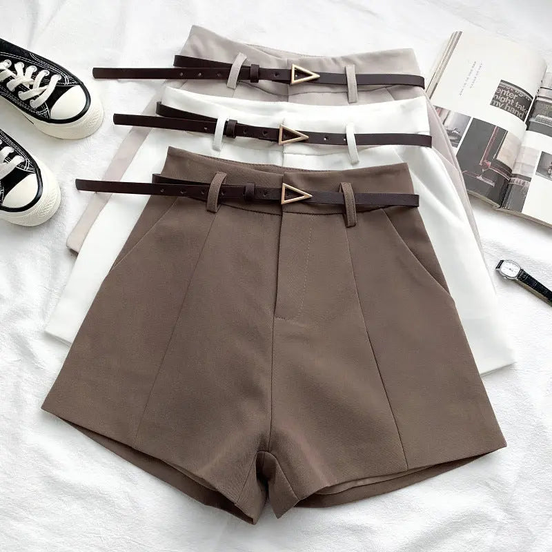 Fashion Versatile High Waist Slim Suit Shorts hercurva