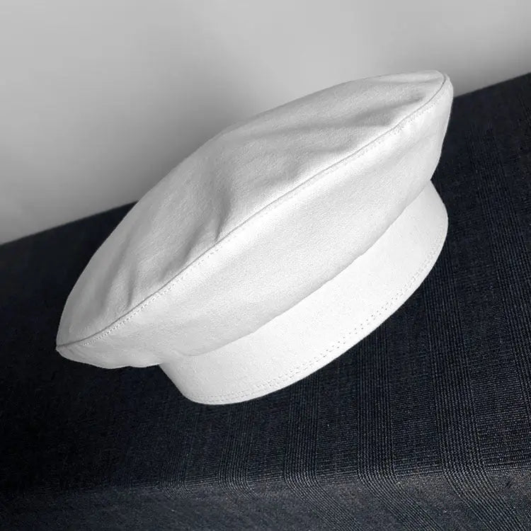 Dark Beret For Women With Large Faces Black Painters Cap hercurva