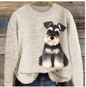 Womens Stylish Crew-neck Sweatshirt Casual Top For Fall And Winter hercurva