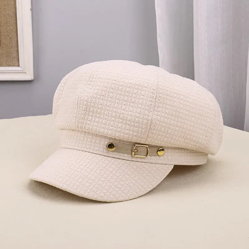 Women's Outdoor Warm Sunshade Pleated Octagonal Hat hercurva