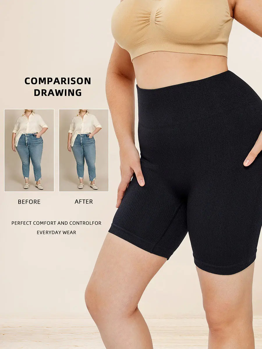 High Waisted Body Shaper Thigh Slimmer Butt Lifting Shapewear For Women hercurva