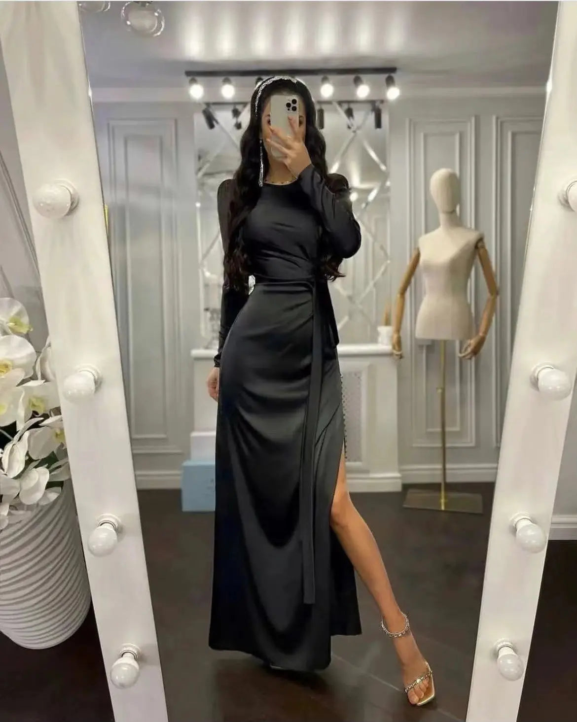 Beautiful Waist Fitting Irregular Dress hercurva
