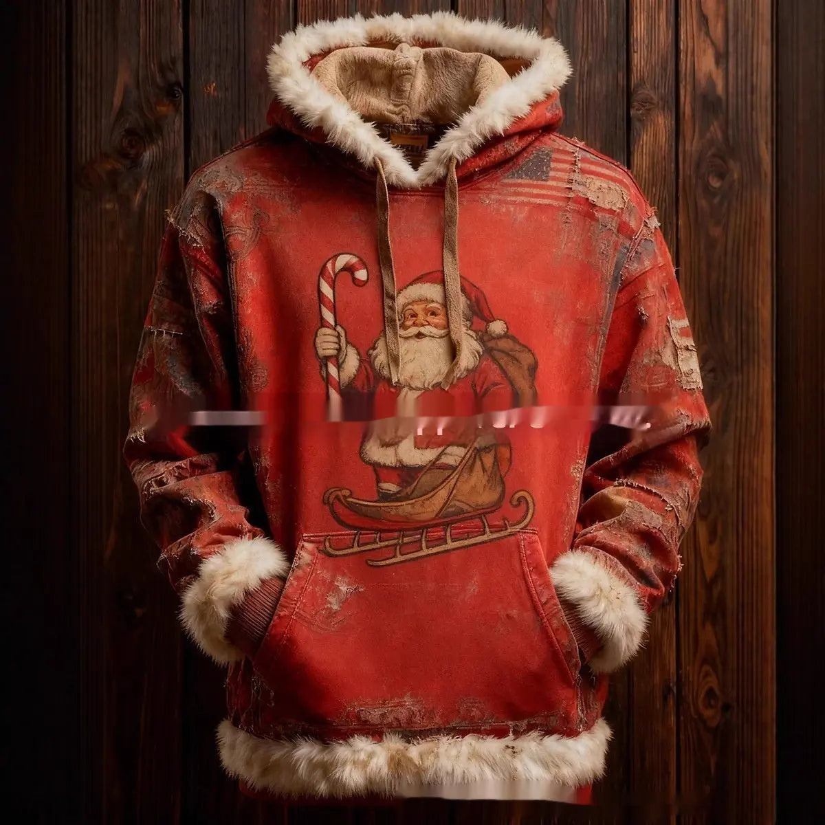 European And American Winter Merry Christmas Hoodie With Pocket hercurva