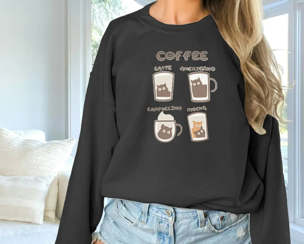 Women's Fashionable Solid Color Printed Long Sleeved Sweatshirt hercurva