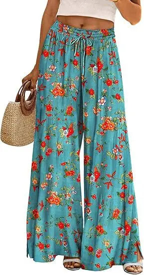 Women's Summer Bohemian Wide-leg Pants hercurva