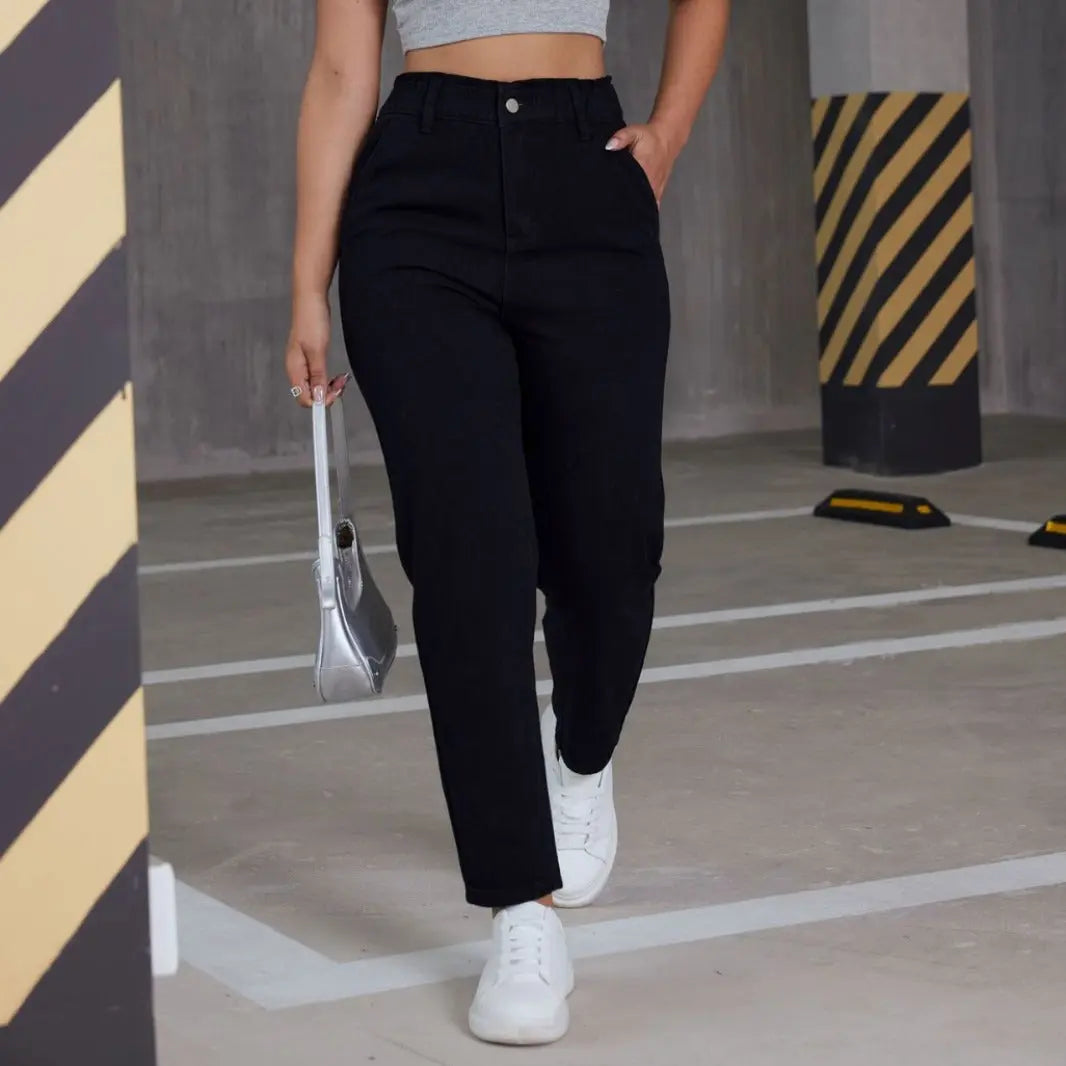 Women's Casual Elastic Straight Jeans hercurva