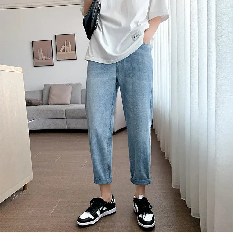 Women's High Waist Jeans Loose Slimming hercurva