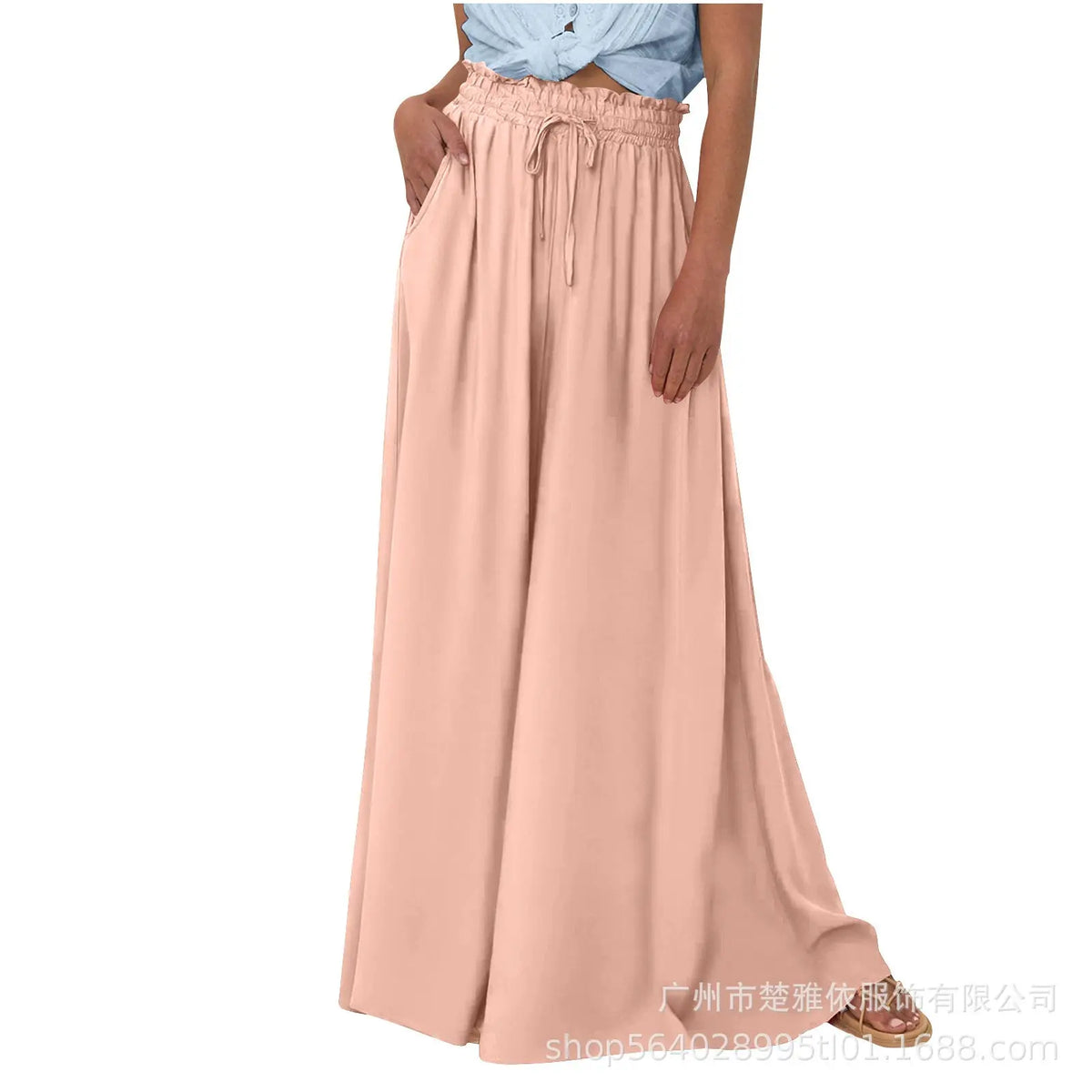 Women's High Waist Wide Leg Pants Casual Pants hercurva