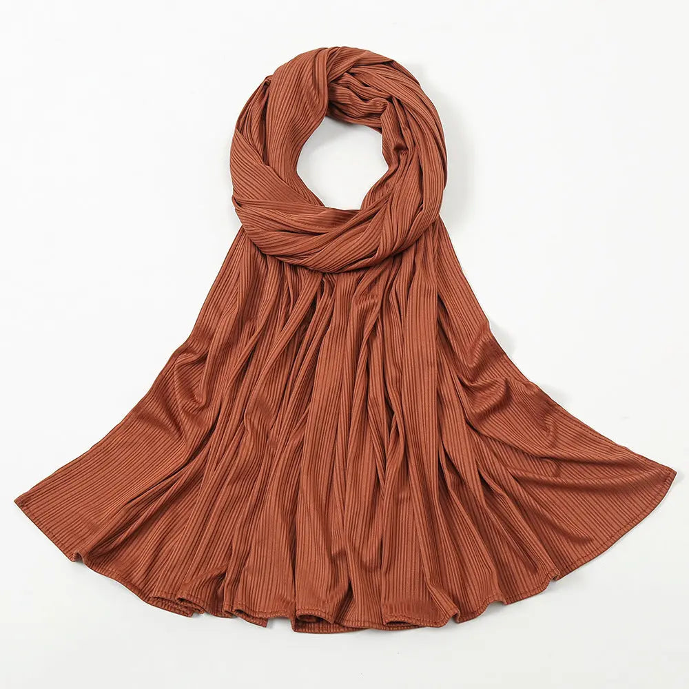 Women's Knitted Thread Cotton Striped Solid Color Scarf hercurva