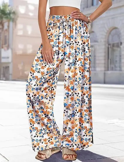 Women's Summer Bohemian Wide-leg Pants hercurva