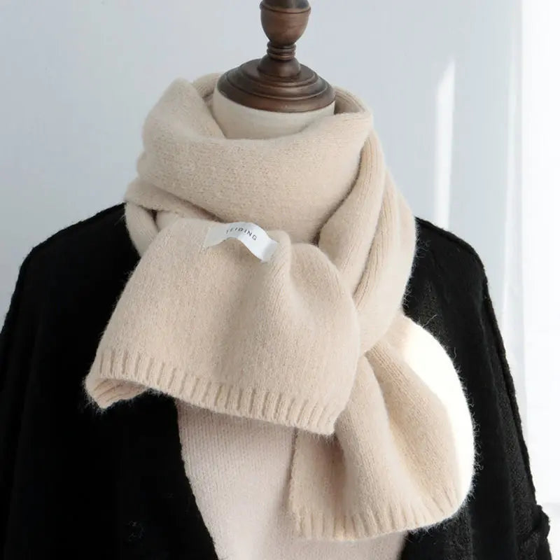Solid Color Scarf Women's Autumn And Winter Warm hercurva
