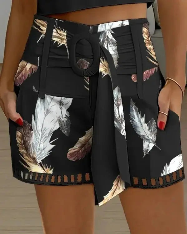 Summer New Lace Stitching Casual Shorts hercurva