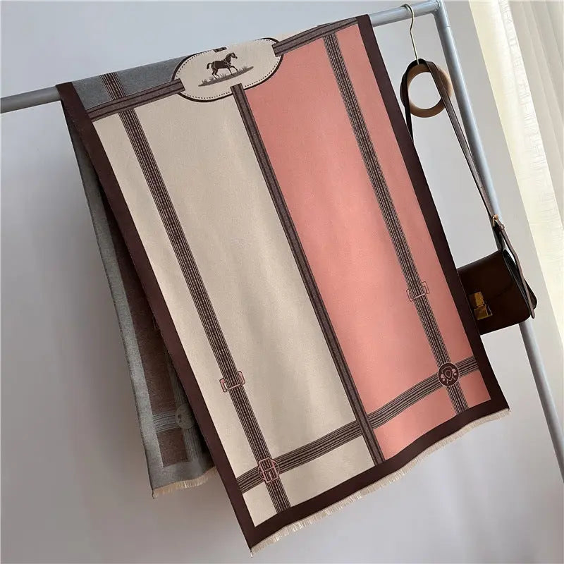 Women's Stitching Thickening Shawl Fashion hercurva