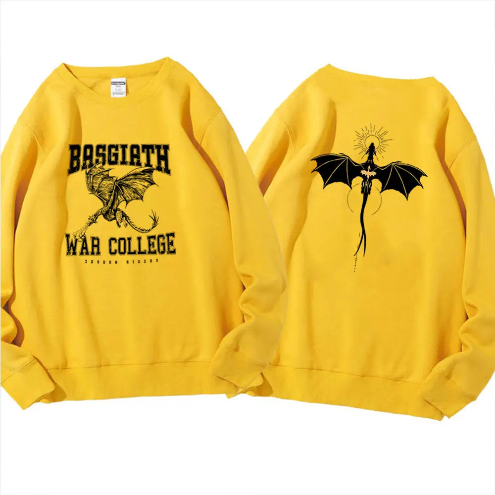 Vintage Fourth Wing Sweatshirt Dragon Rider 2 Side Print Bas hercurva