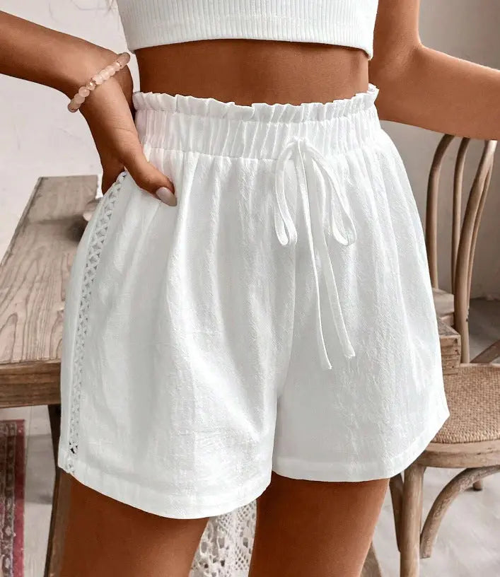 Solid Color Casual Shorts Summer Loose All-matching Pants hercurva