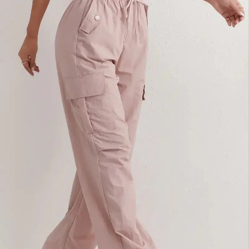 High Waist Drooping Quick-drying Leisure Wide Leg Track Pants hercurva