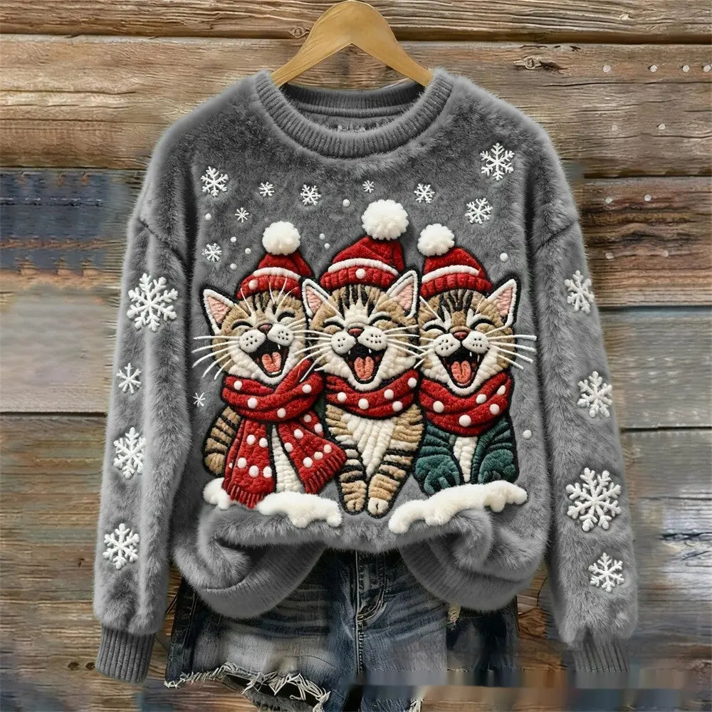 Christmas-themed 3D Digital-print Hoodie hercurva