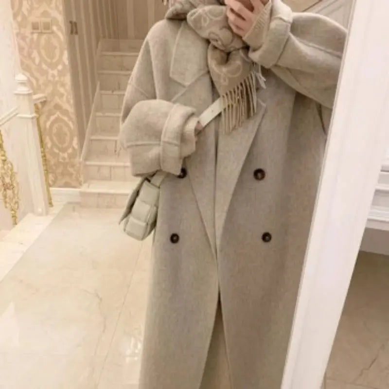 Cotton And Thickening Women's Small Woolen Overcoat hercurva