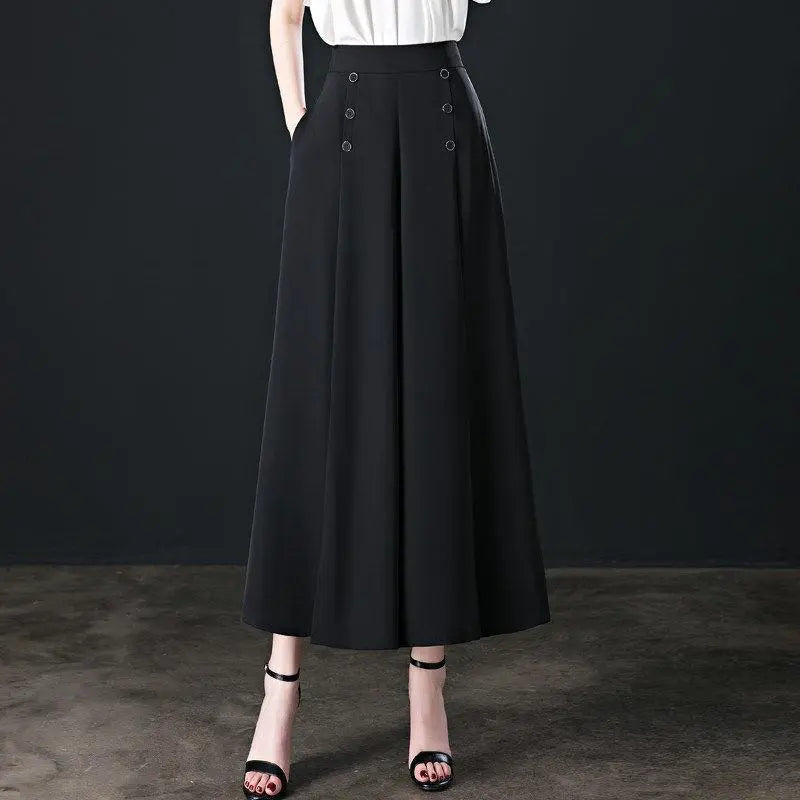 Slim Middle-aged Women's Trousers With Nine-quarter Skirt hercurva