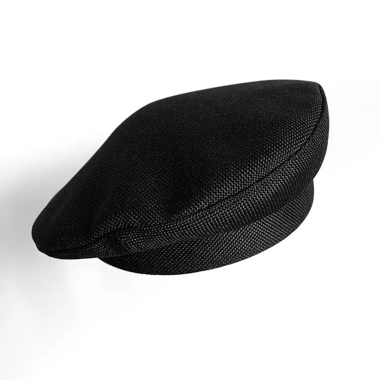 Dark Beret For Women With Large Faces Black Painters Cap hercurva