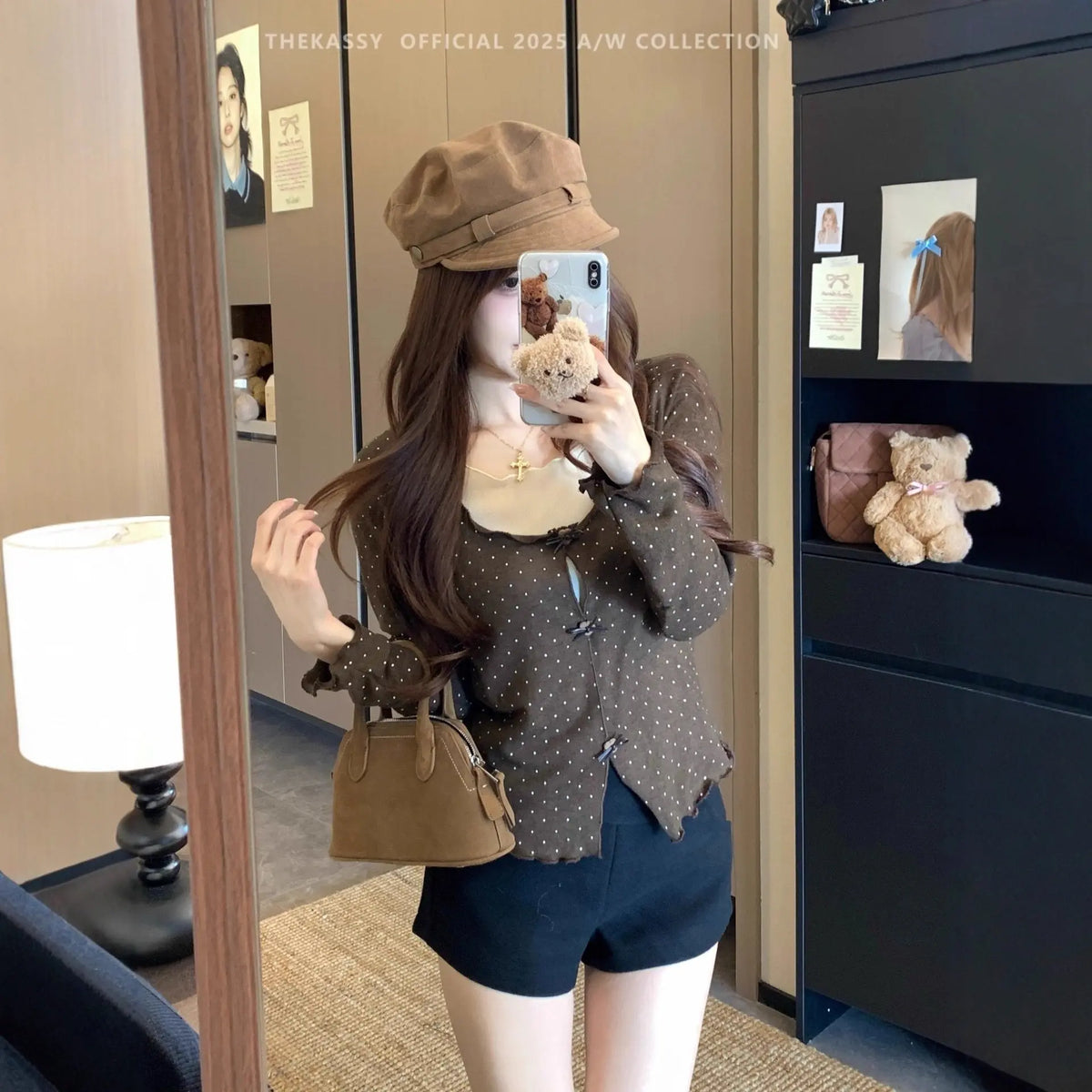 Autumn New Women's Fashion Design Slim-fit Short Top hercurva
