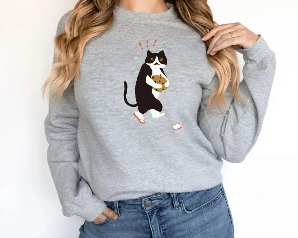 Women's Fashionable Solid Color Printed Long Sleeved Sweatshirt hercurva