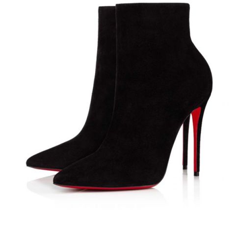 CL Spikita Booty So Kate 100 mm Black Veau Velours Shoes