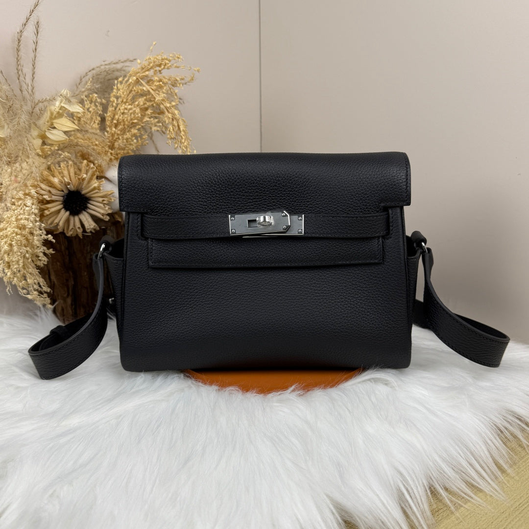 High-end Hermes 2026 Kelly Messenger 25cm Bag Togo Leather