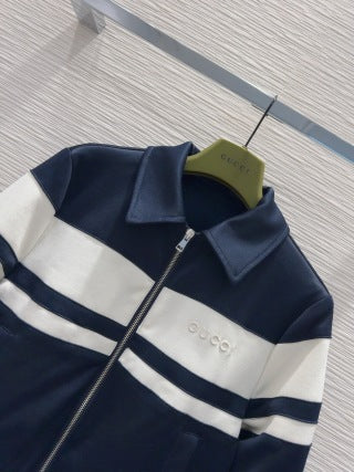 Gucci 2025 Suit Navy Blue Cotton