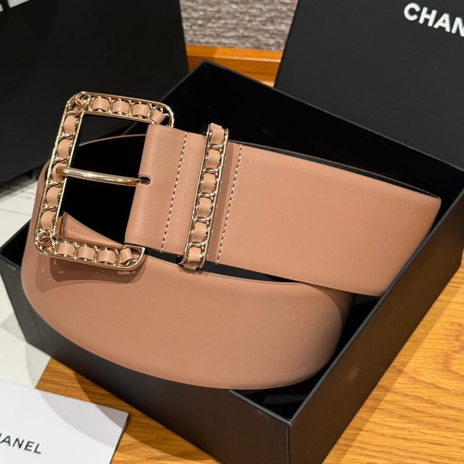 Chanel 2026 Wide Square Buckle Belt 55mm 207215