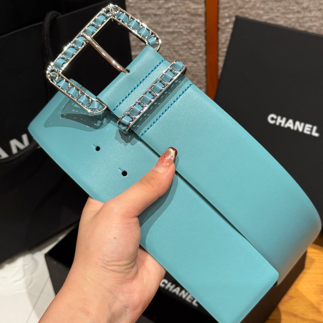 Chanel 2026 Wide Square Buckle Belt 55mm 207215