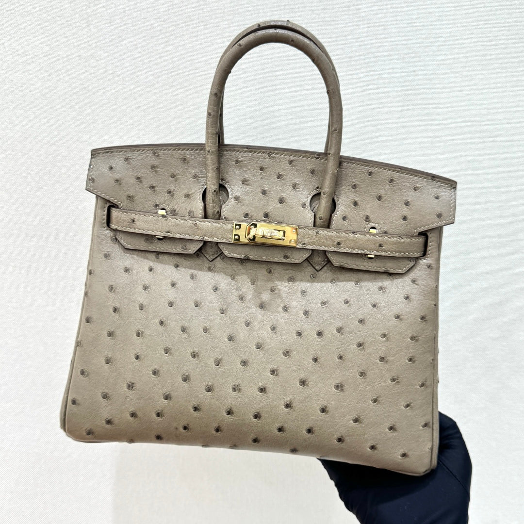 High-end Hermes 2026 Birkin 25cm Ostrich Leather