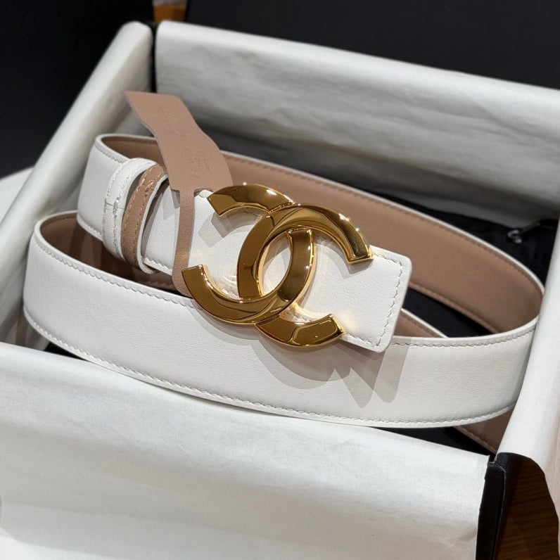 Chanel 2026 Interlocking CC Belt 30mm Leather 213832