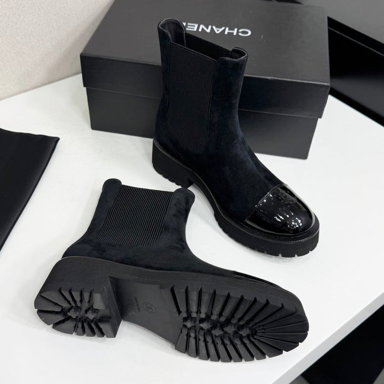 Chanel 2026 Chelsea Ankle Boots Leather Suede 193740