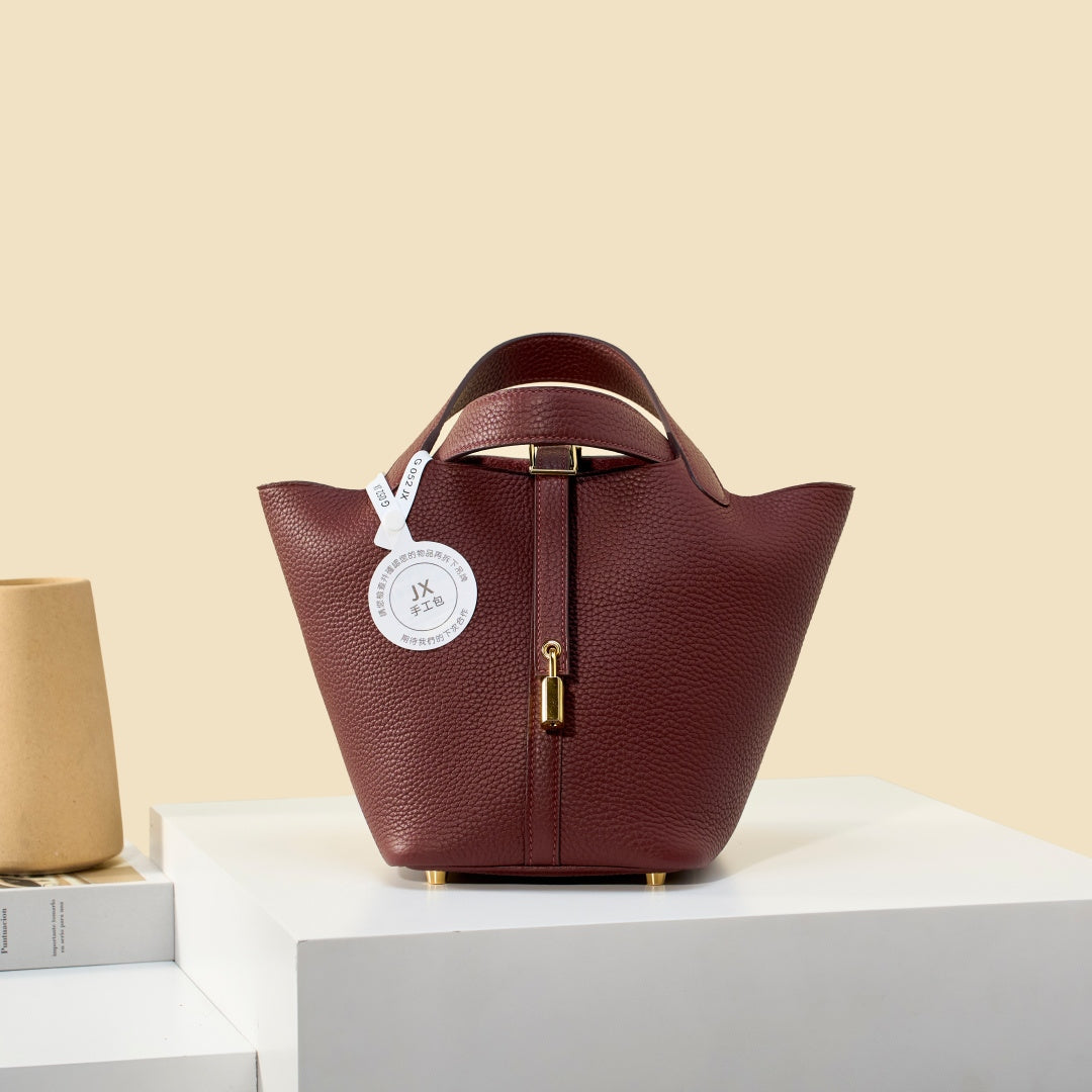 High-end Hermes 2026 Picotin Bag 18cm Taurillon Clemence Leather 2