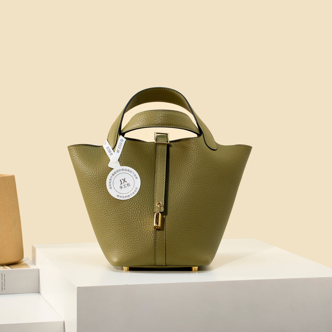 High-end Hermes 2026 Picotin Bag 18cm Taurillon Clemence Leather 1