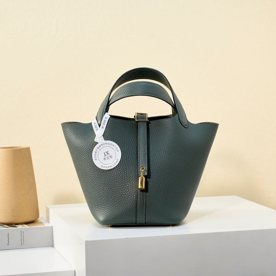 High-end Hermes 2026 Picotin Bag 18cm Taurillon Clemence Leather 1