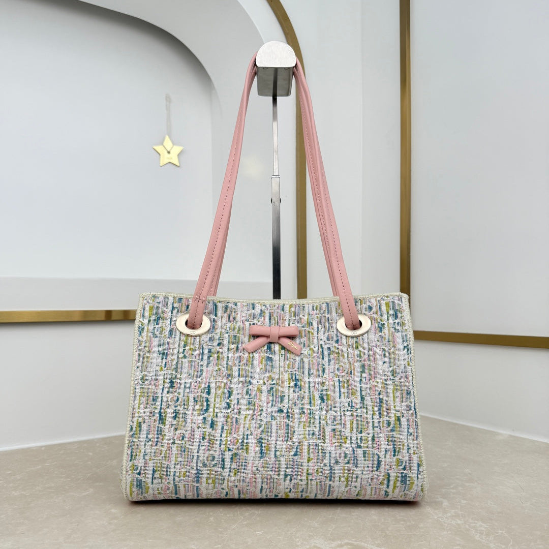 Dior 2026 Promenade Mini Shopping Bag Canvas Leather 402509
