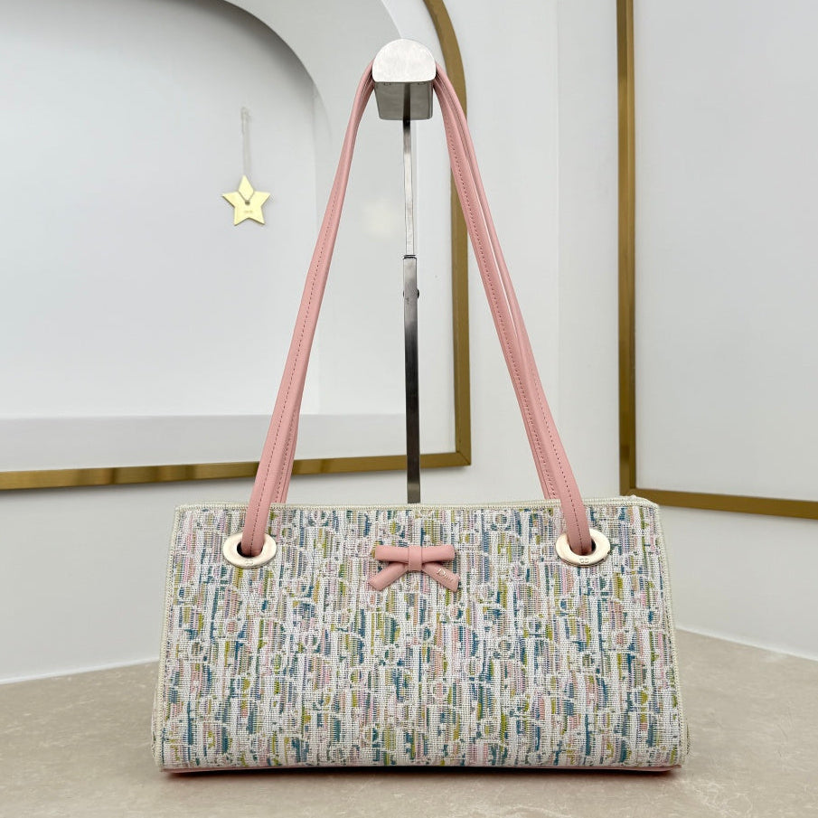 Dior 2026 Promenade Mini Shopping Bag Canvas Leather 402509