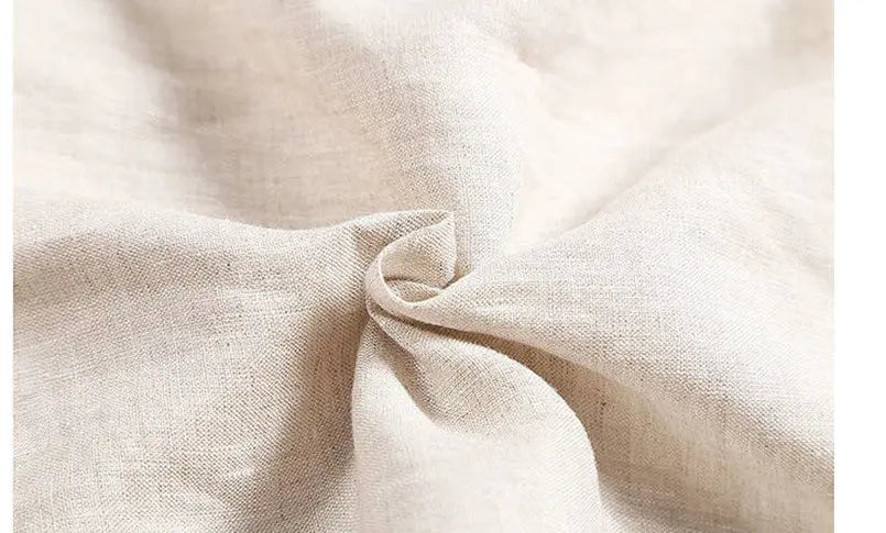 Pure Linen Korean Wide Leg Pants Women Loose Rope hercurva
