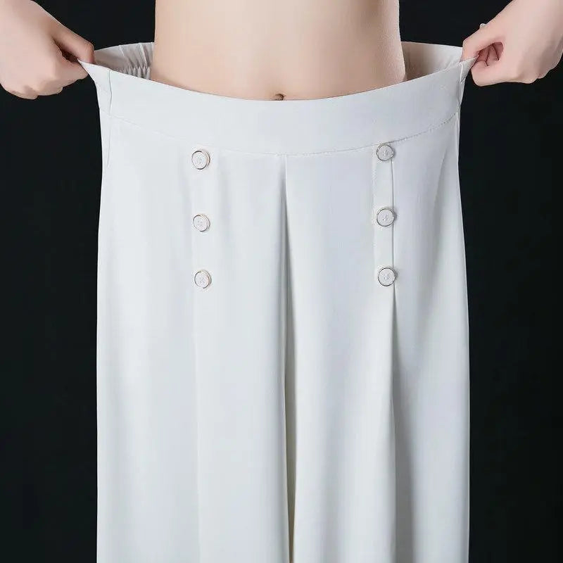 Slim Middle-aged Women's Trousers With Nine-quarter Skirt hercurva