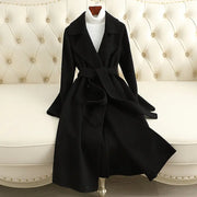 Cashmere Coat Slim Fit Thin Over The Knee Woolen Coat hercurva
