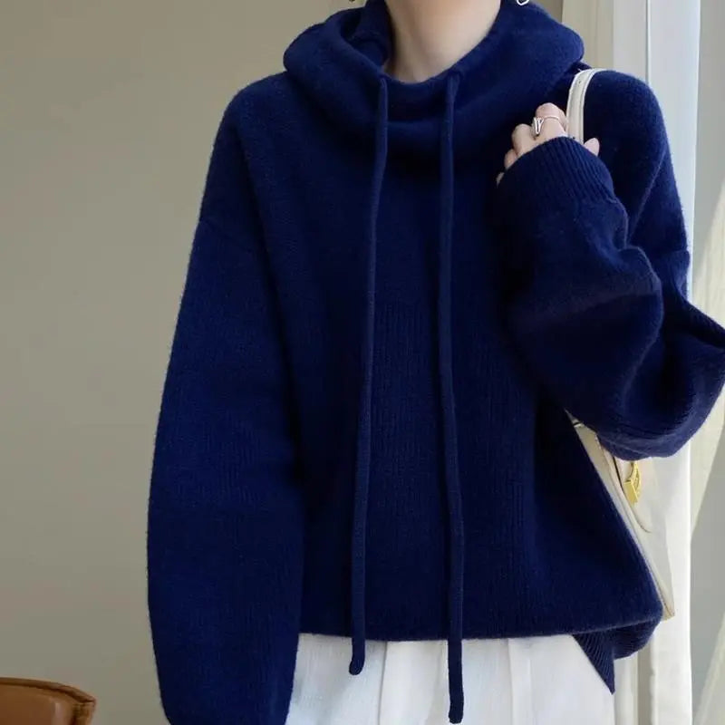 Women's Sweater Thicken Lazy Style All-match Long-sleeved Autumn Winter Warm Casual Sweater For Women hercurva