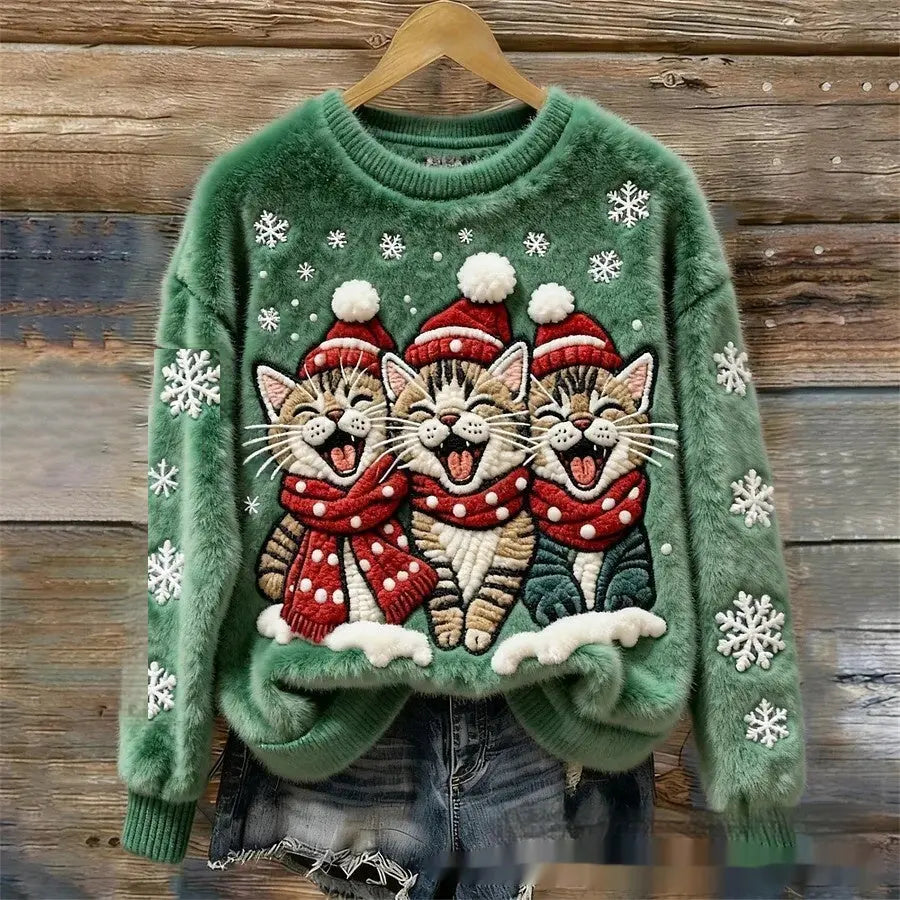 Christmas-themed 3D Digital-print Hoodie hercurva