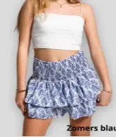Women's Pleated Ruffles Printed Dress Fashion Floral Bohemian Short Skirt hercurva