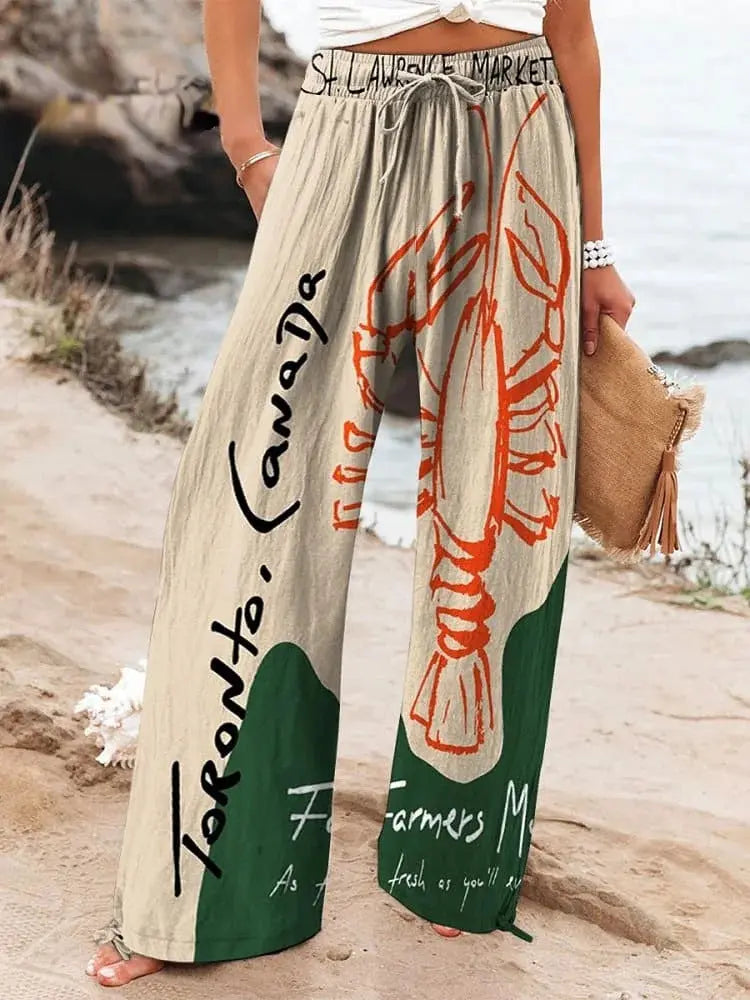 Casual Wide Leg Sports Trousers hercurva