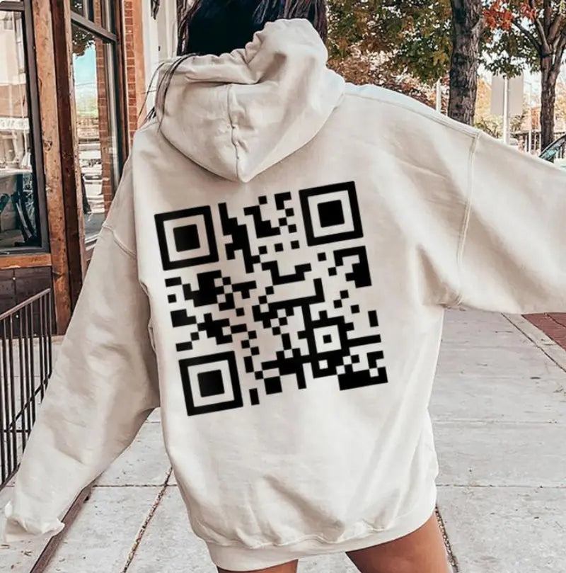 Women's Brushed Hoody Plain Letter Printing hercurva