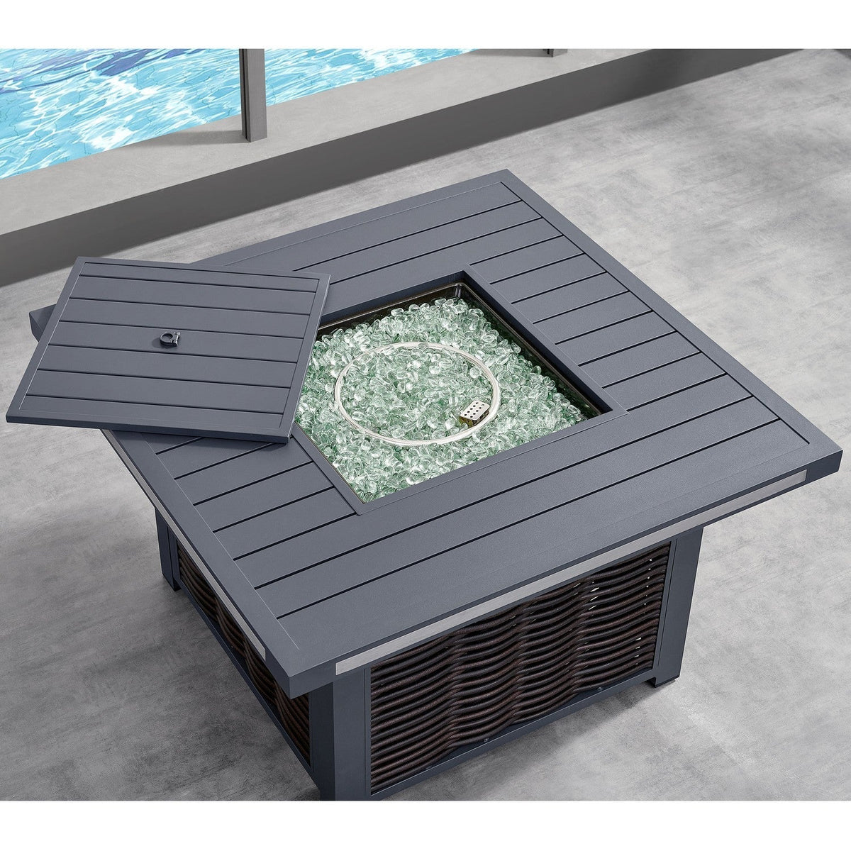 DekoLiving COP30902 Avola Outdoor Patio Set & Firepit