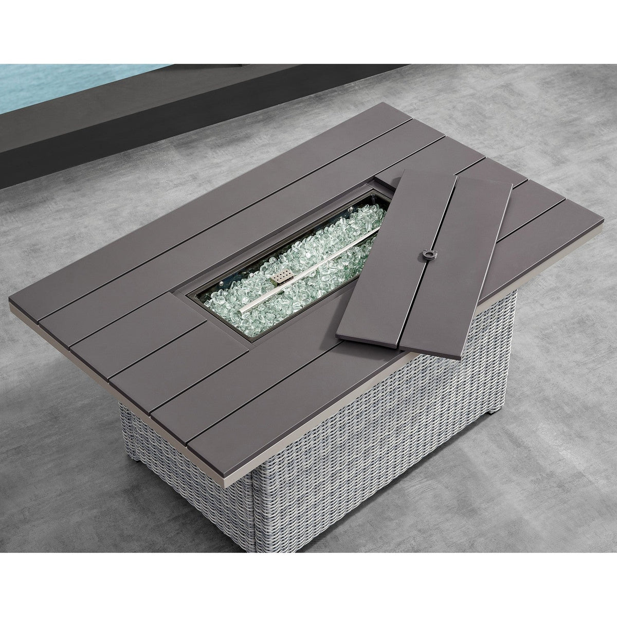DekoLiving COP30901 Tricarico Outdoor Patio Set & Firepit