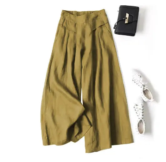 Women's High Waist Thin Slim Ninth Pants hercurva